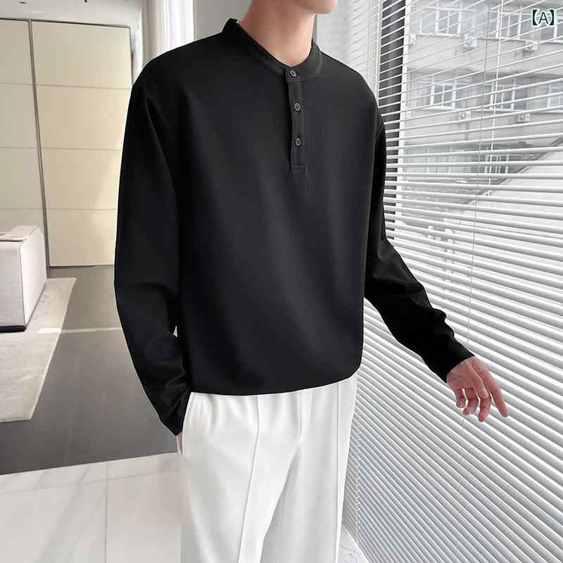 メンズ 服 シンプル ファッション オシャレ 大人 かっこいい 大きいサイズ ストリート 紳士服 ワッフル スウェットシャツ シンプル 長袖 T シャツ トップス カジュアル ジャケット