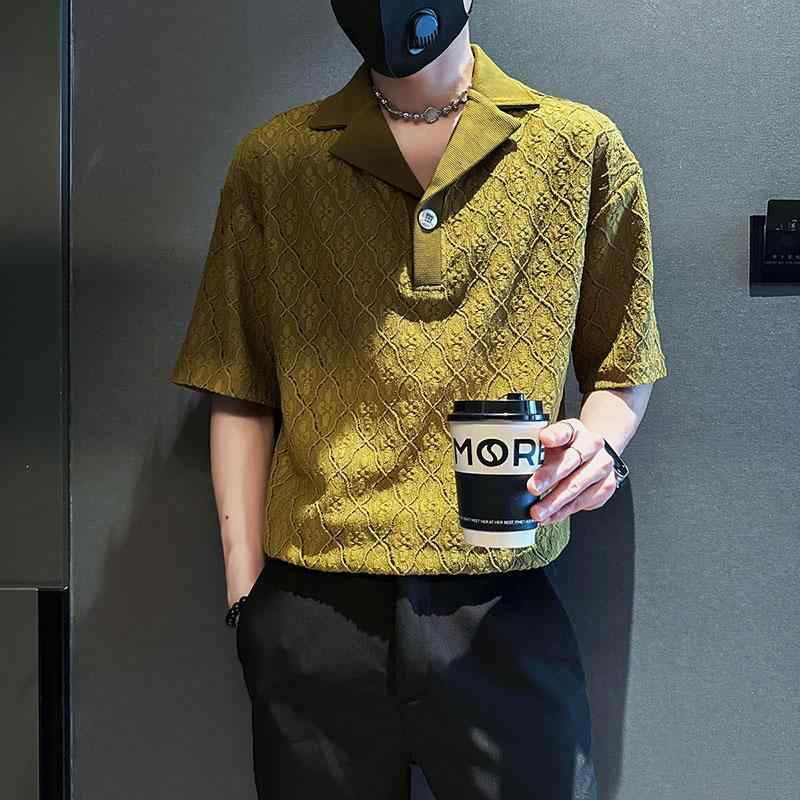 Rakuten - メンズ 服 シンプル ファッション オシャレ 大人 かっこいい 大きいサイズ ストリート 紳士服 ハイエンド 半袖 シャツ カジュアル 夏 トップス 冷感