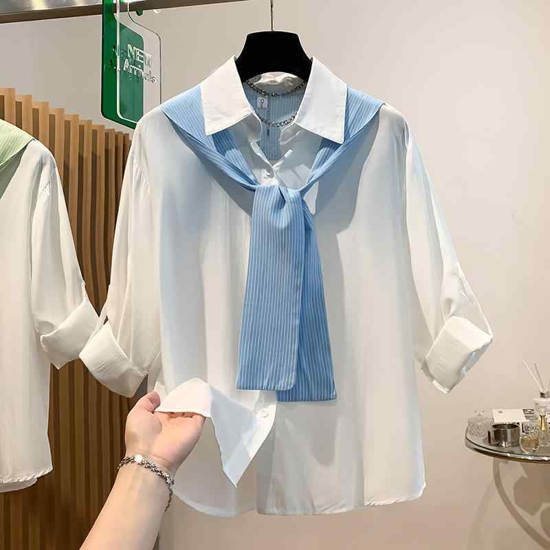 レディース ファッション 服 オシャレ カワイイ シンプル 大人カワイイ 大きいサイズ ポロ カラー シャツ 秋 シーズン ストライプ ステッチ トップス