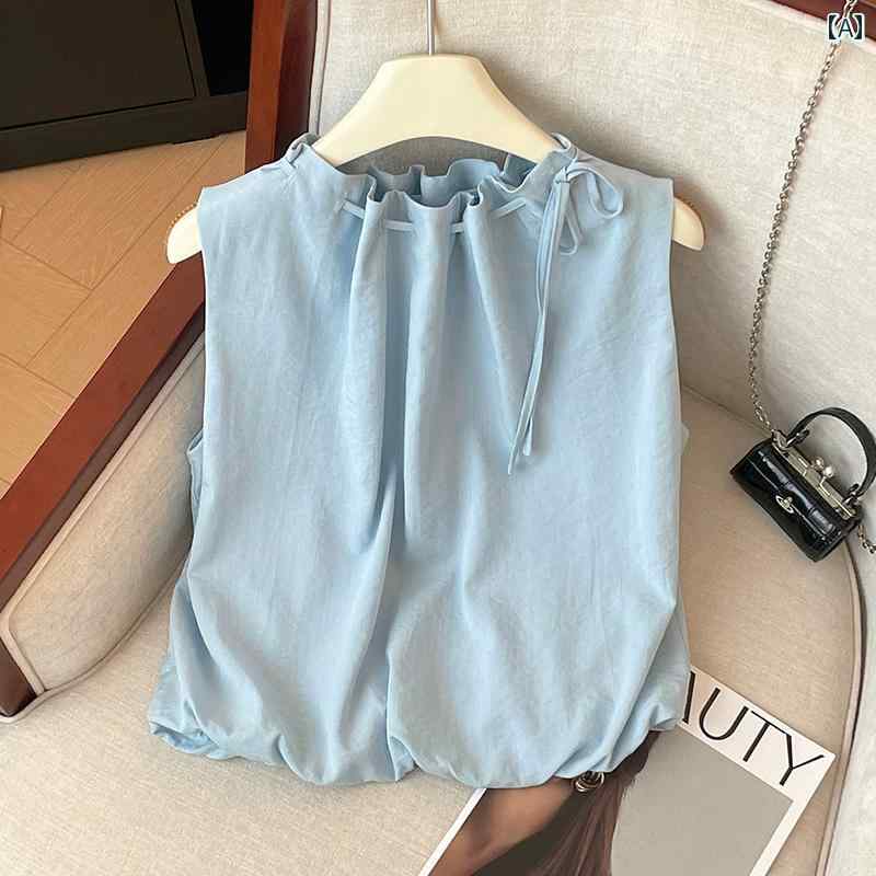 レディース ファッション 服 オシャレ カワイイ シンプル 大人カワイイ 大きいサイズ ノースリーブ シャツ 秋 シック アウターウェア プリーツ トップス