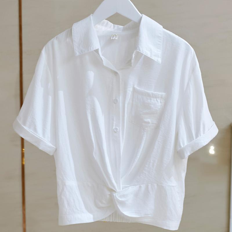 レディース ファッション 服 オシャレ カワイイ シンプル 大人カワイイ 大きいサイズ シャーリング 西洋 白 シャツ 秋 シフォン シャツ