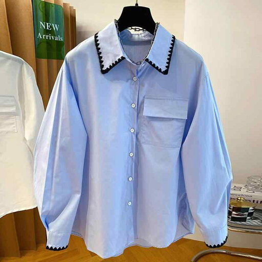 レディース ファッション 服 オシャレ カワイイ シンプル 大人カワイイ 大きいサイズ 秋 ゆったり カジュアル シャツ 長袖 ハイエンド スリム トップス レディース ファッション 服 オシャレ カワイイ シンプル 大人カワイイ 大きいサイズ 秋 ゆったり カジュアル シャツ 長袖 ハイエンド スリム トップス