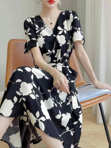 レディース ファッション 服 オシャレ カワイイ シンプル 大人カワイイ 大きいサイズ ハイエンド ドレス 半袖 トリアセテート レース 秋 花柄 ウエスト スカート レディース ファッション 服 オシャレ カワイイ シンプル 大人カワイイ 大きいサイズ ハイエンド ドレス 半袖 トリアセテート レース 秋 花柄 ウエスト スカート