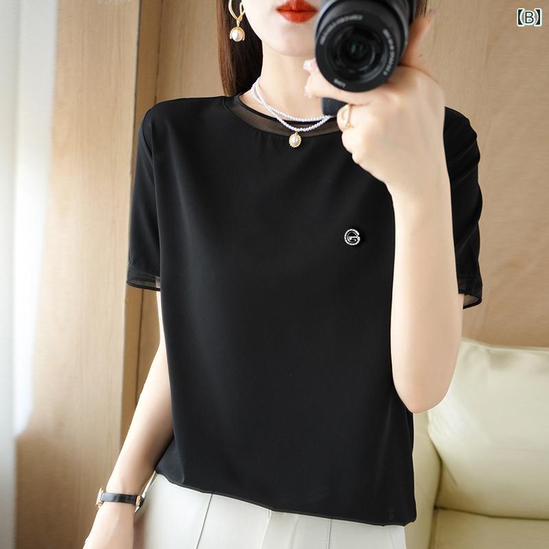 レディース　ファッション　上品　大人　海外ファッション　 秋冬 フランス 高級 ボトムス レディーストップス スリムフィット 鎖骨 露出 長袖 T シャ ツー す