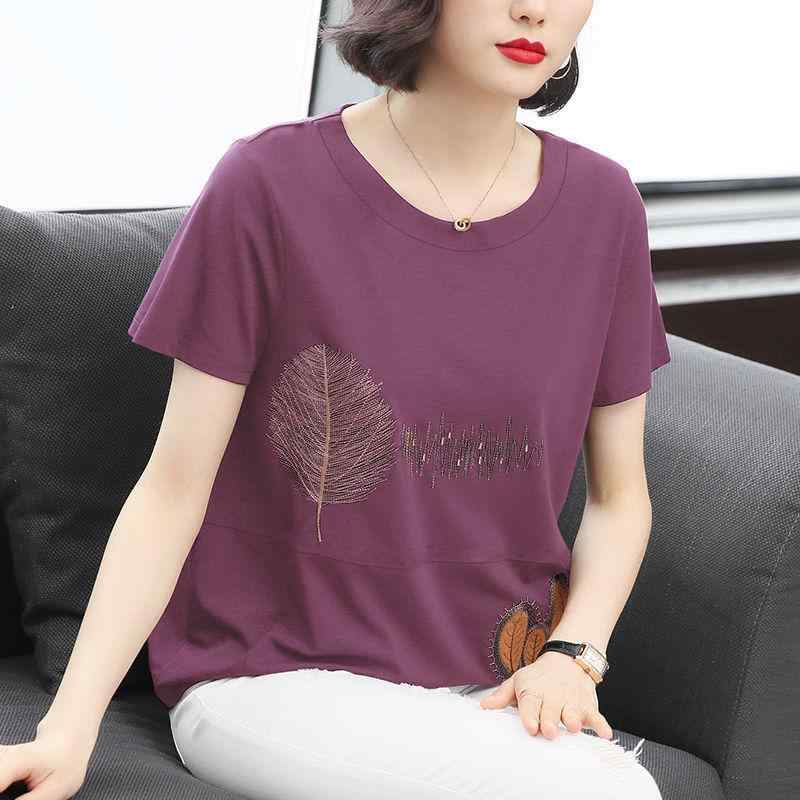 Garments - 春 コーデ レディース ファッション オシャレ カワイイ シンプル きれいめ ナチュラル 上品カジュアル 婦人服 コットン 半袖 Tシャツ 大きいサイズ 夏 ラウンドネック トップス