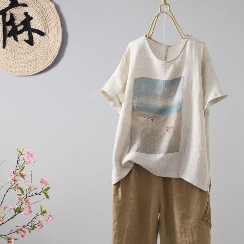 春 コーデ レディース ファッション オシャレ カワイイ シンプル きれいめ ナチュラル 上品カジュアル 婦人服 コットン 麻 半袖 Tシャツ 夏 サイズ カバー スリムトップス