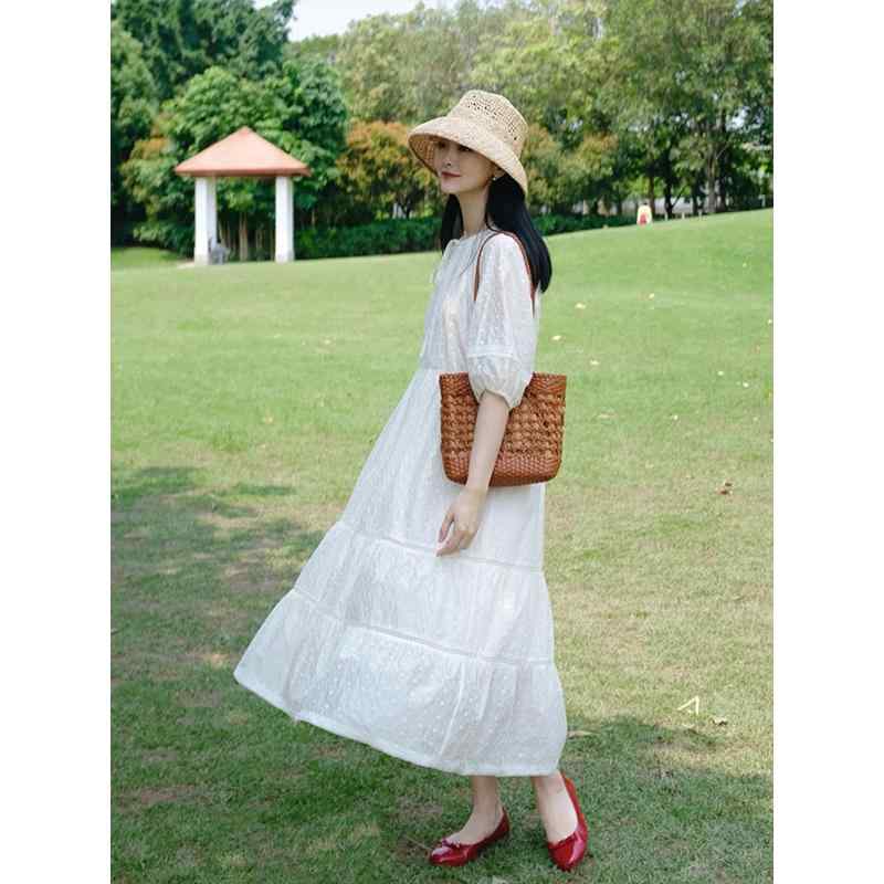 レディース ファッション 服 オシャレ カワイイ シンプル 大人カワイイ 大きいサイズ フレンチ ジェントル ストラップ ホワイト ドレス スリム ケーキ スカート 秋