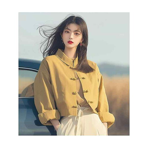 レディース ファッション 服 オシャレ カワイイ シンプル 大人カワイイ 大きいサイズ 秋 トップス シック 西洋 スリム ハイエンド イエロー 長袖 ジャケット レディース ファッション 服 オシャレ カワイイ シンプル 大人カワイイ 大きいサイズ 秋 トップス シック 西洋 スリム ハイエンド イエロー 長袖 ジャケット