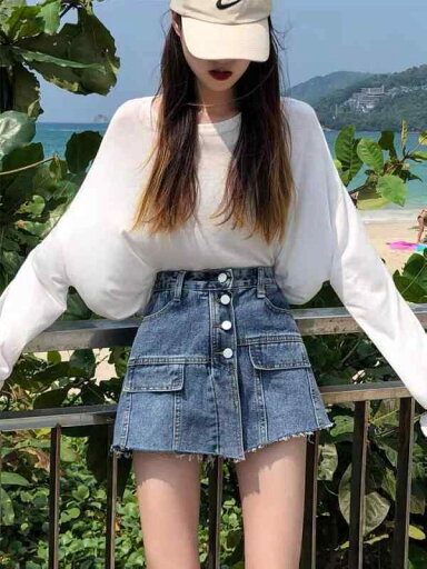 レディース ファッション 服 オシャレ カワイイ シンプル 大人カワイイ 大きいサイズ デニム スカート 秋 ハイウエスト シック スカート パンツ Aライン スリム レディース ファッション 服 オシャレ カワイイ シンプル 大人カワイイ 大きいサイズ デニム スカート 秋 ハイウエスト シック スカート パンツ Aライン スリム
