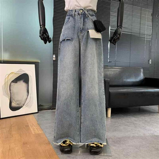 レディース ファッション 服 オシャレ カワイイ シンプル 大人カワイイ 大きいサイズ ハイウエスト ストレート レッグ ワイド パンツ ポケット ジーンズ 秋 スリム フロア レングス レディース ファッション 服 オシャレ カワイイ シンプル 大人カワイイ 大きいサイズ ハイウエスト ストレート レッグ ワイド パンツ ポケット ジーンズ 秋 スリム フロア レングス