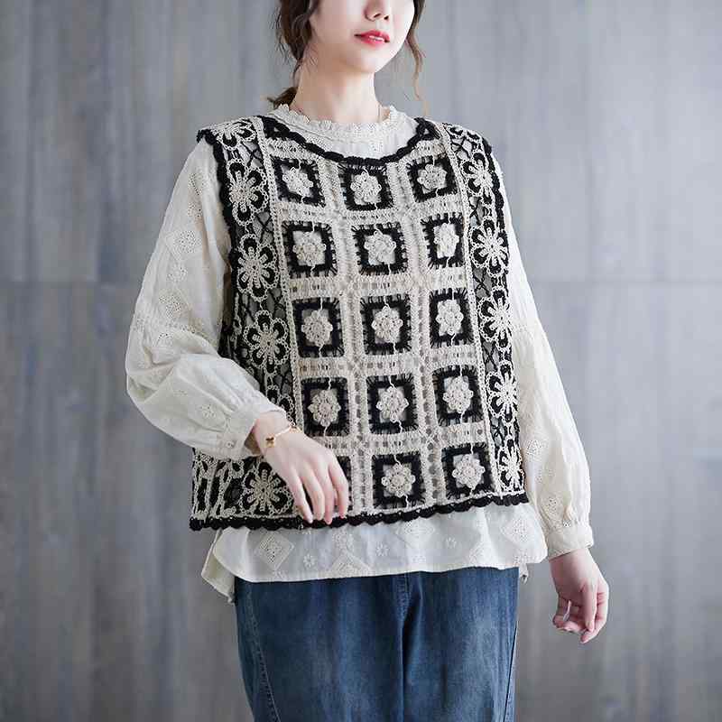 レディース ファッション 服 オシャレ カワイイ シンプル 大人カワイイ 大きいサイズ レース レースアップ ベスト リバーシブル ラウンドネックノースリーブ カーディガン 秋