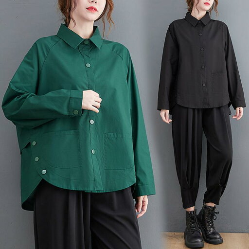 レディース ファッション 服 オシャレ カワイイ シンプル 大人カワイイ 大きいサイズ マルチ ボタン ソリッドカラー シャツ 長袖 ダブル ポケット カジュアル トップス 秋 レディース ファッション 服 オシャレ カワイイ シンプル 大人カワイイ 大きいサイズ マルチ ボタン ソリッドカラー シャツ 長袖 ダブル ポケット カジュアル トップス 秋