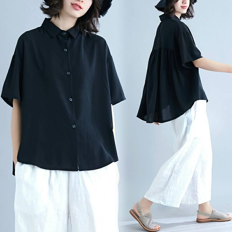 レディース ファッション 服 オシャレ カワイイ シンプル 大人カワイイ 大きいサイズ 秋 ポロ カラー シャツ 黒 カーディガン トップス