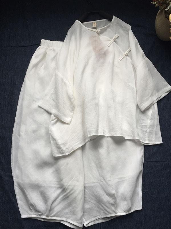 Rakuten - レディース ファッション 服 オシャレ カワイイ シンプル 大人カワイイ 大きいサイズ 秋 ラミー スーツ バック ルティー トップス ワイド レッグ パンツ セット
