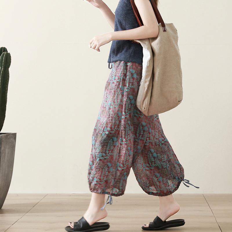 レディース ファッション 服 オシャレ カワイイ シンプル 大人カワイイ 大きいサイズ ラミー プリント ストレート ワイド レッグ パンツ レースアップ スリム ランタン