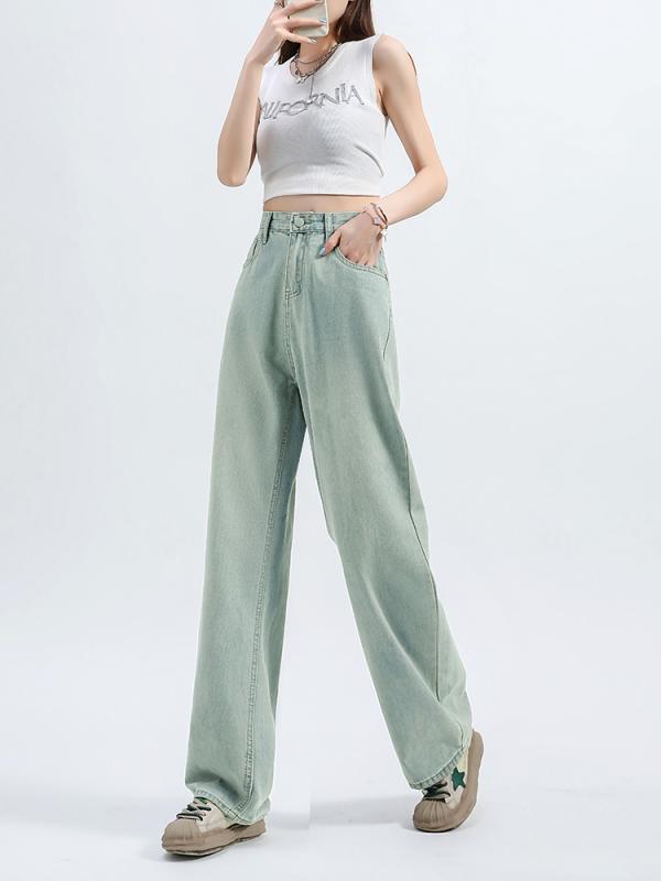 レディース ファッション 服 オシャレ カワイイ シンプル 大人カワイイ 大きいサイズ ダメージ 加工 ナロー ワイド レッグ ジーンズ ハイウエスト スリム ストレート パンツ