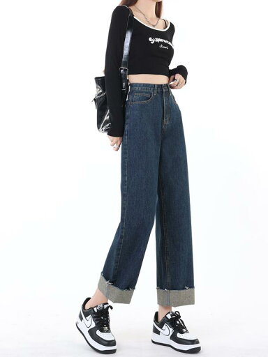 レディース ファッション 服 オシャレ カワイイ シンプル 大人カワイイ 大きいサイズ カール ストレート ジーンズ 秋 ハイウエスト ワイド レッグ パンツ レディース ファッション 服 オシャレ カワイイ シンプル 大人カワイイ 大きいサイズ カール ストレート ジーンズ 秋 ハイウエスト ワイド レッグ パンツ