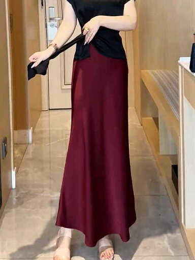 レディース ファッション 服 オシャレ カワイイ シンプル 大人カワイイ 大きいサイズ ライト ハイエンド ハイウエスト ストレート サテン ドレープスカート 秋 スリム ミドルスカート ヒップ カバー スカート レディース ファッション 服 オシャレ カワイイ シンプル 大人カワイイ 大きいサイズ ライト ハイエンド ハイウエスト ストレート サテン ドレープスカート 秋 スリム ミドルスカート ヒップ カバー スカート