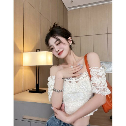 春 コーデ レディース ファッション オシャレ カワイイ シンプル きれいめ ナチュラル 上品カジュアル 婦人服 夏 レース 半袖 シフォンシャツ スリム トップス 春 コーデ レディース ファッション オシャレ カワイイ シンプル きれいめ ナチュラル 上品カジュアル 婦人服 夏 レース 半袖 シフォンシャツ スリム トップス