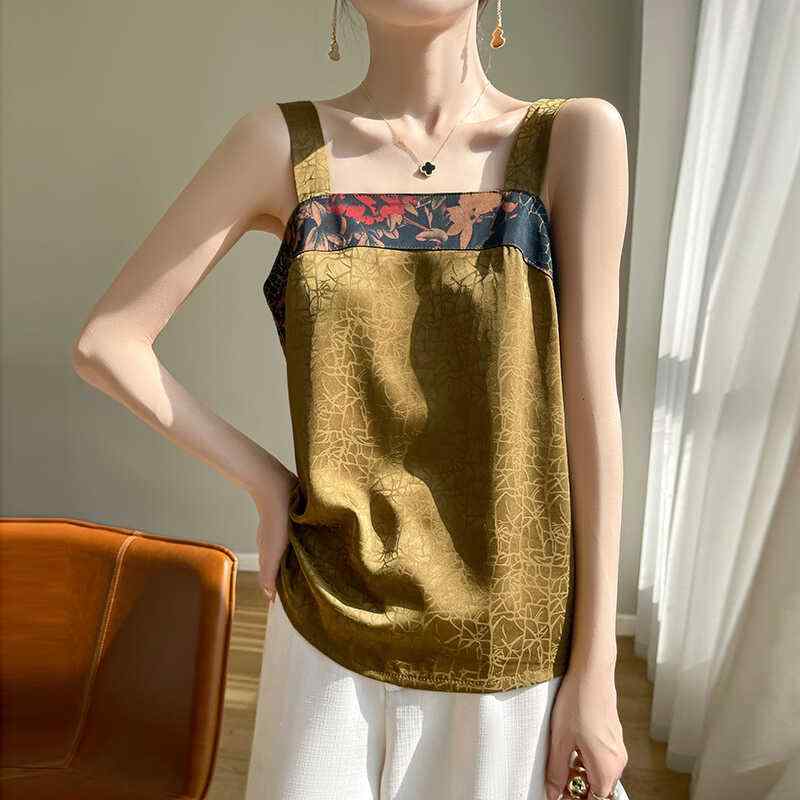 レディース ファッション 服 オシャレ カワイイ シンプル 大人カワイイ 大きいサイズ アセテート サテン クラックル キャミソール インナー お トップス