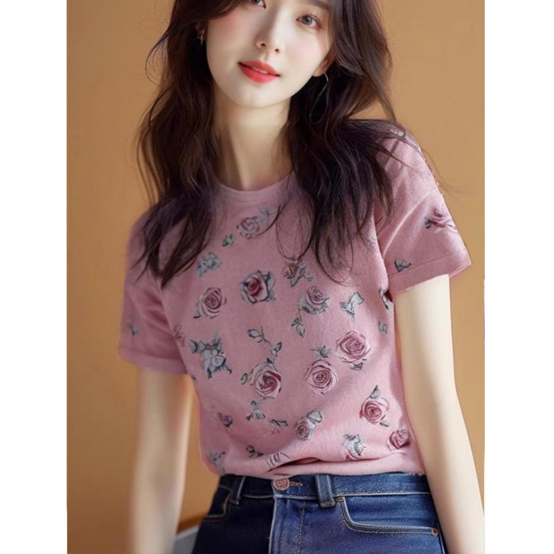 Other - 秋服 レディース ファッション オシャレ カワイイ シンプル 大人カワイイ 大きいサイズ 秋 シック トップス 半袖 T シャツ