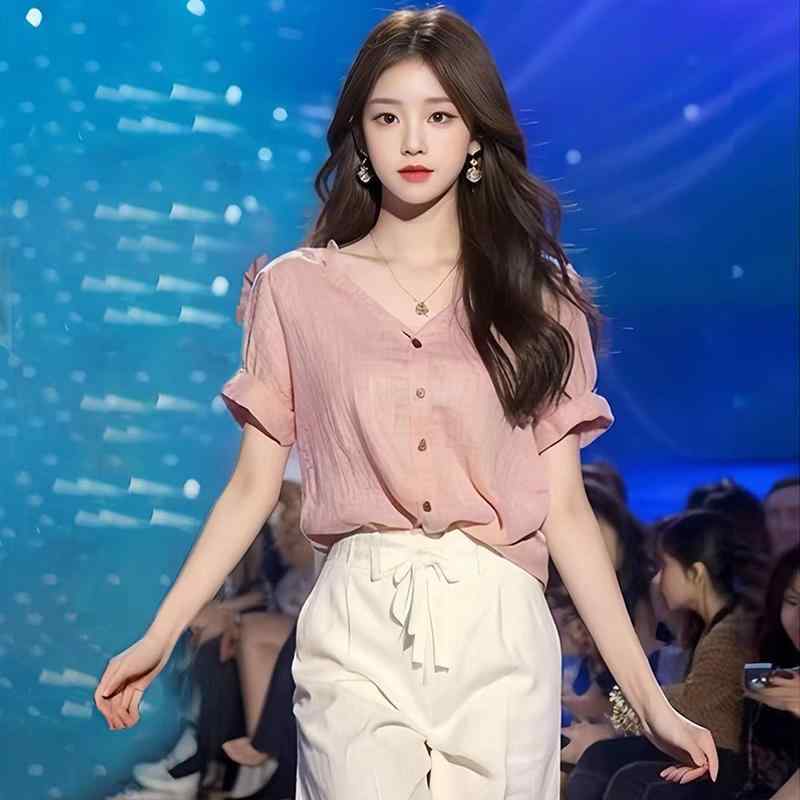 秋服 レディース ファッション オシャレ カワイイ シンプル 大人カワイイ 大きいサイズ 秋 半袖 ワイド レッグ 長ズボン スーツ