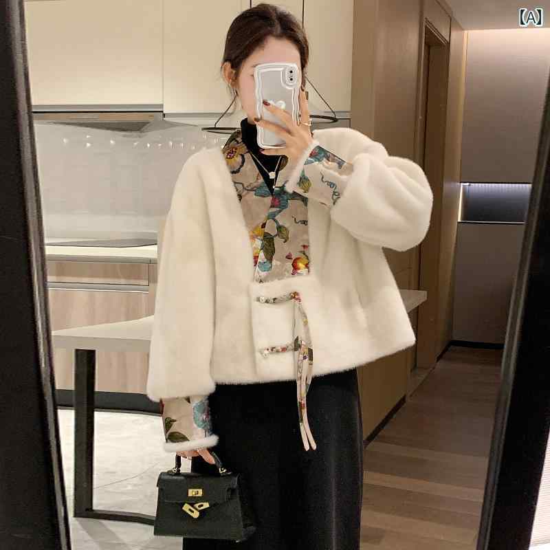 秋服 レディース ファッション オシャレ カワイイ シンプル 大人カワイイ 大きいサイズ ファー コート 冬 プレート バックル トップス