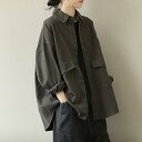 秋服 レディース ファッション オシャレ カワイイ シンプル 大人カワイイ 大きいサイズ 単品 ポケット シャツ ジャケット 春秋 カジュアル 長袖 カーディガン トップス