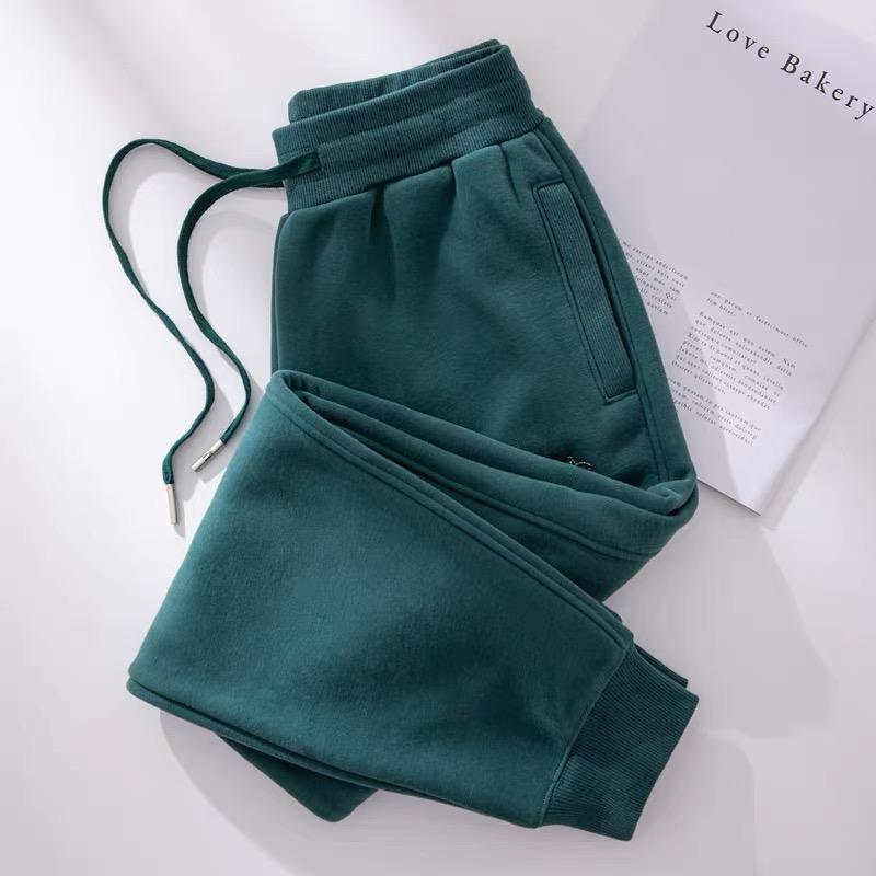 秋服 レディース ファッション オシャレ カワイイ シンプル 大人カワイイ 大きいサイズ 伸縮 ストレッチ カジュアル ズボン 冬物 綿 ベルベット 厚手 スウェットパンツ