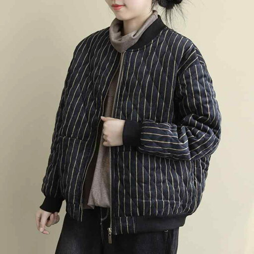 秋服 レディース ファッション オシャレ カワイイ シンプル 大人カワイイ 大きいサイズ フレンチ 冬 ストライプ 襟 コットンコート ジャケット キルティング 暖かい 綿 コート 秋服 レディース ファッション オシャレ カワイイ シンプル 大人カワイイ 大きいサイズ フレンチ 冬 ストライプ 襟 コットンコート ジャケット キルティング 暖かい 綿 コート