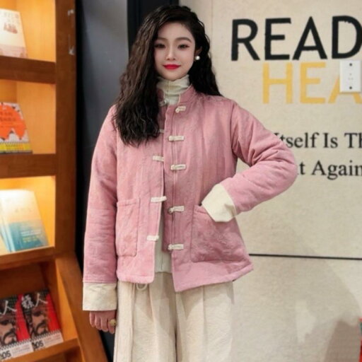 秋服 レディース ファッション オシャレ カワイイ シンプル 大人カワイイ 大きいサイズ ジャカード ディスク バックル 綿 リネン コート 冬 暖かい ティー ジャケット パッド入り 秋服 レディース ファッション オシャレ カワイイ シンプル 大人カワイイ 大きいサイズ ジャカード ディスク バックル 綿 リネン コート 冬 暖かい ティー ジャケット パッド入り