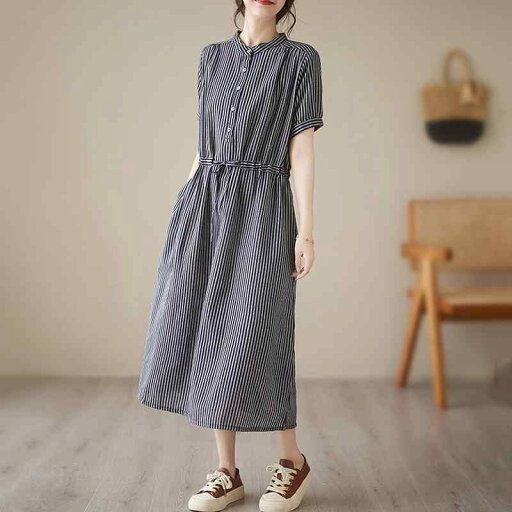 秋服 レディース ファッション オシャレ カワイイ シンプル 大人カワイイ 大きいサイズ 綿 リネン ドレス 秋 ストライプ 半袖 ミドル丈 スカート 秋服 レディース ファッション オシャレ カワイイ シンプル 大人カワイイ 大きいサイズ 綿 リネン ドレス 秋 ストライプ 半袖 ミドル丈 スカート
