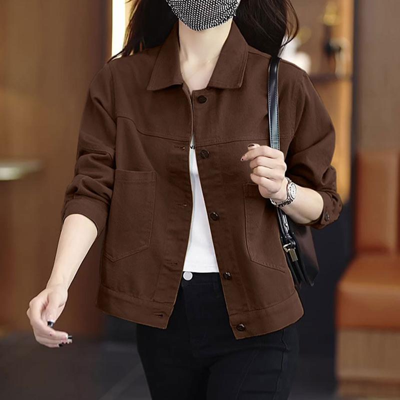 Rakuten - 秋服 レディース ファッション オシャレ カワイイ シンプル 大人カワイイ 大きいサイズ デニム ジャケット ハイエンド ウインドブレーカー トップス