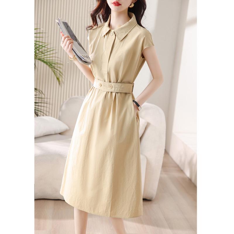 秋服 レディース ファッション オシャレ カワイイ シンプル 大人カワイイ 大きいサイズ ドレス 秋 スリム 半袖 ミドル丈 スカート