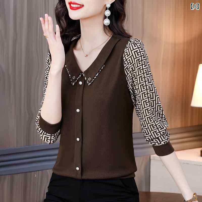チャイナ風 レディース ファッション おしゃれ 上品 シャツ 馬顔スカート 夏 半袖 Vネック ボタン ダウン シャツ 刺繍 シャツ