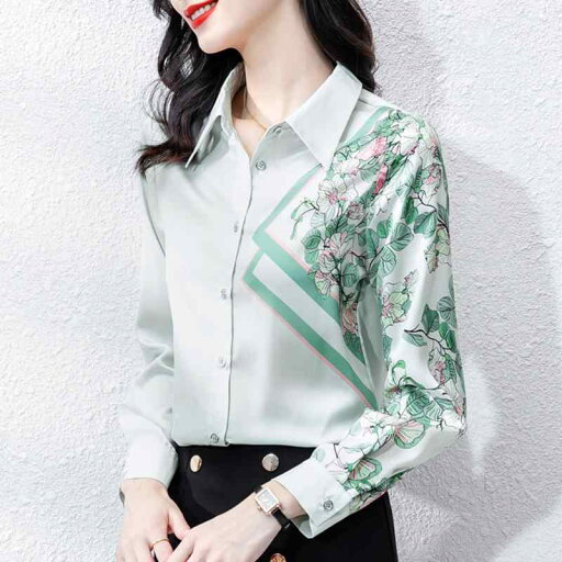 秋服 レディース ファッション オシャレ カワイイ シンプル 大人カワイイ 大きいサイズ サテン シャツ 春秋 長袖 トップス シック ウエスタン 秋服 レディース ファッション オシャレ カワイイ シンプル 大人カワイイ 大きいサイズ サテン シャツ 春秋 長袖 トップス シック ウエスタン