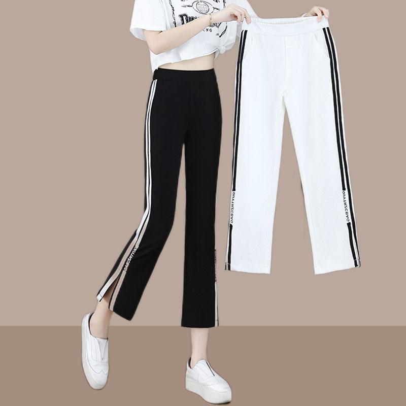 Other - 秋服 レディース ファッション オシャレ カワイイ シンプル 大人カワイイ 大きいサイズ フレア 秋 ハイウエスト スリム 262974丈 丈 カジュアル スポーツ ズボン ストレッチ タイトスリット パンツ