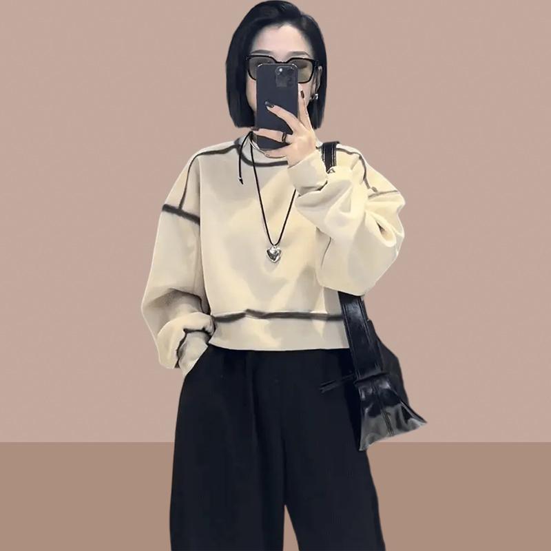 秋服 レディース ファッション オシャレ カワイイ シンプル 大人カワイイ 大きいサイズ トレーナー 長袖 トップス