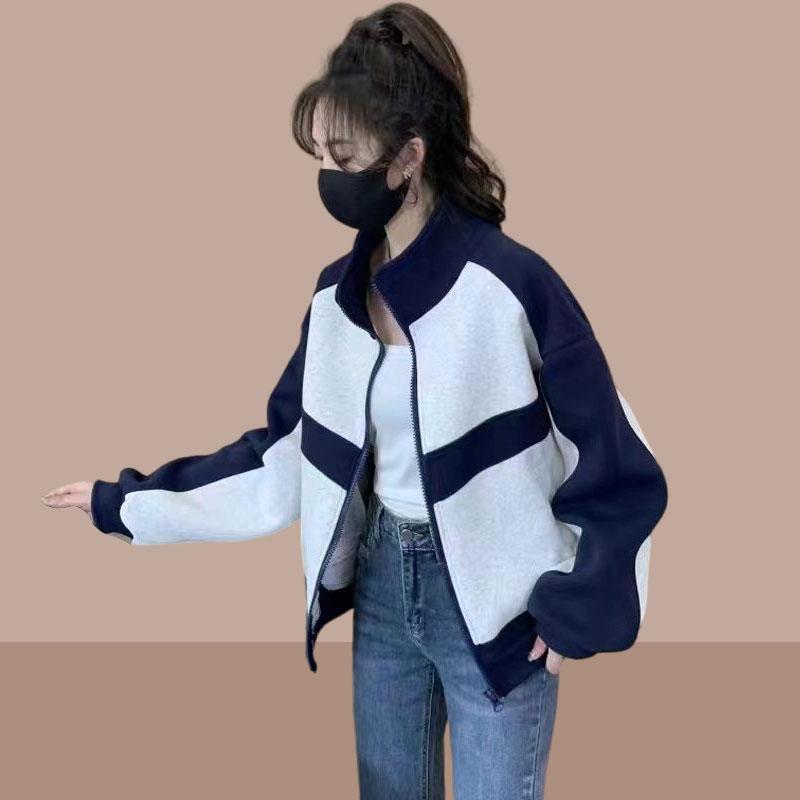 秋服 レディース ファッション オシャレ カワイイ シンプル 大人カワイイ 大きいサイズ スウェット シャツ ジャケット ジッパー カーディガン カジュアル