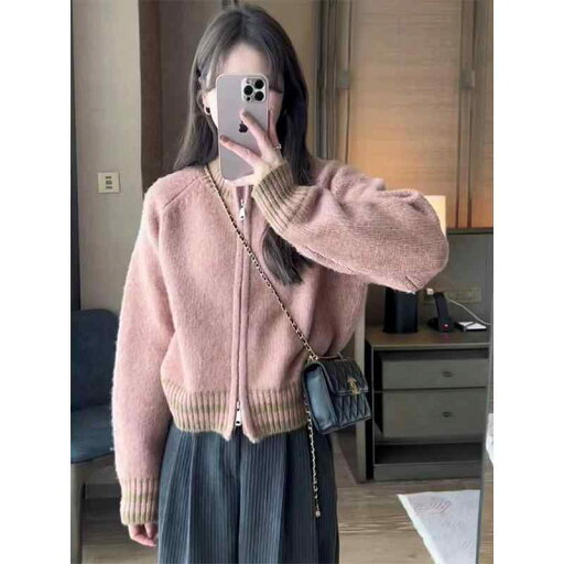秋服 レディース ファッション オシャレ カワイイ シンプル 大人カワイイ 大きいサイズ ダブル ジッパー カーディガン セーター ジャケット 冬 アウター ニット トップス 秋服 レディース ファッション オシャレ カワイイ シンプル 大人カワイイ 大きいサイズ ダブル ジッパー カーディガン セーター ジャケット 冬 アウター ニット トップス