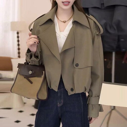 秋服 レディース ファッション オシャレ カワイイ シンプル 大人カワイイ 大きいサイズ トレンチコート ダブルブレスト カーディガン コート ハイエンド 秋服 レディース ファッション オシャレ カワイイ シンプル 大人カワイイ 大きいサイズ トレンチコート ダブルブレスト カーディガン コート ハイエンド