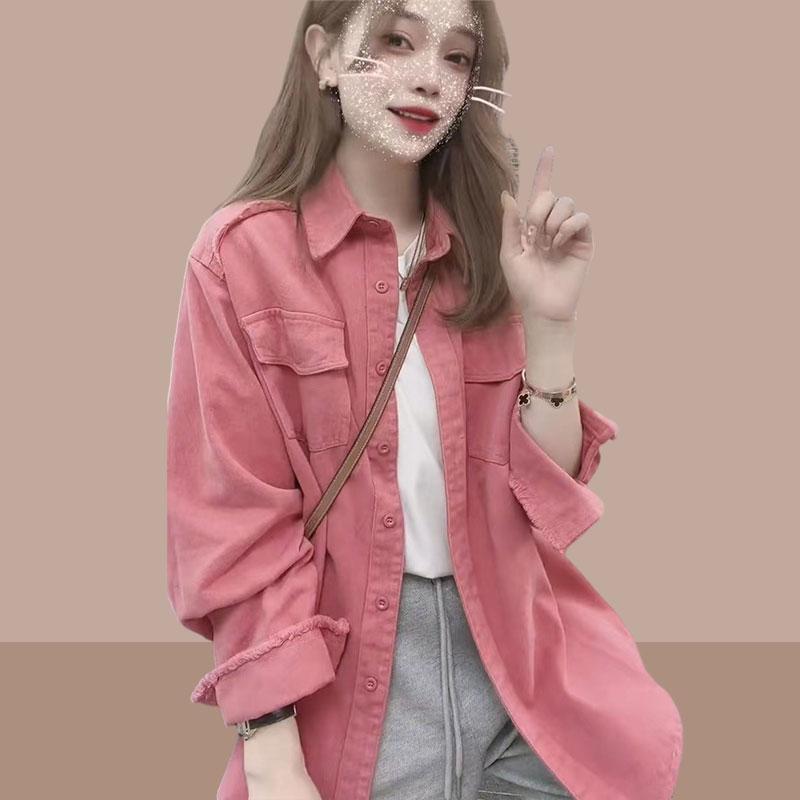 秋服 レディース ファッション オシャレ カワイイ シンプル 大人カワイイ 大きいサイズ ハイエンド デニム ジャケット シャツ トップス ジャケット
