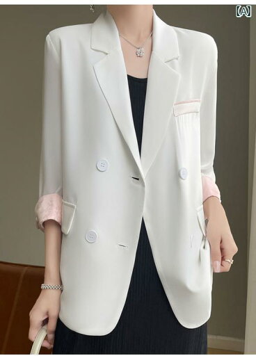 秋服 レディース ファッション オシャレ カワイイ シンプル 大人カワイイ 大きいサイズ スーツ スタイル ジャケット ハイエンド 七分袖 アウター スーツ スタイル トップス 秋服 レディース ファッション オシャレ カワイイ シンプル 大人カワイイ 大きいサイズ スーツ スタイル ジャケット ハイエンド 七分袖 アウター スーツ スタイル トップス