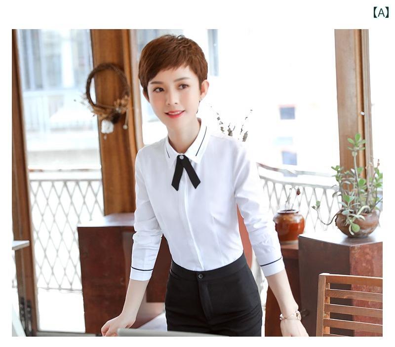 秋服 レディース ファッション オシャレ カワイイ シンプル 大人カワイイ 大きいサイズ 長袖 白 シャツ 秋　冬 トップス ベルベット 暖かい フォーマルウェア