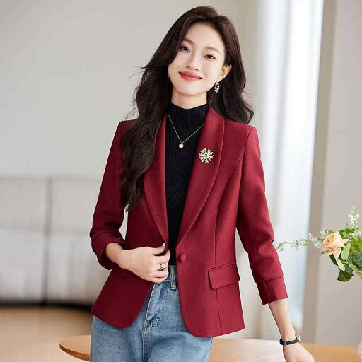 秋服 レディース ファッション オシャレ カワイイ シンプル 大人カワイイ 大きいサイズ ジャケット 単品 赤 スーツ スタイル OL 通勤 ウェア ジャケット スリム トップス 秋服 レディース ファッション オシャレ カワイイ シンプル 大人カワイイ 大きいサイズ ジャケット 単品 赤 スーツ スタイル OL 通勤 ウェア ジャケット スリム トップス