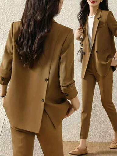 秋服 レディース ファッション オシャレ カワイイ シンプル 大人カワイイ 大きいサイズ ジャケット 単品 秋冬 茶色 スーツ スタイル ジャケット ウェア ハイエンド カジュアル 秋服 レディース ファッション オシャレ カワイイ シンプル 大人カワイイ 大きいサイズ ジャケット 単品 秋冬 茶色 スーツ スタイル ジャケット ウェア ハイエンド カジュアル