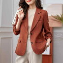 秋服 レディース ファッション オシャレ カワイイ シンプル 大人カワイイ 大きいサイズ 秋 ストライプ スーツ スタイル ジャケット スリム カジュアル スーツ スタイル トップス