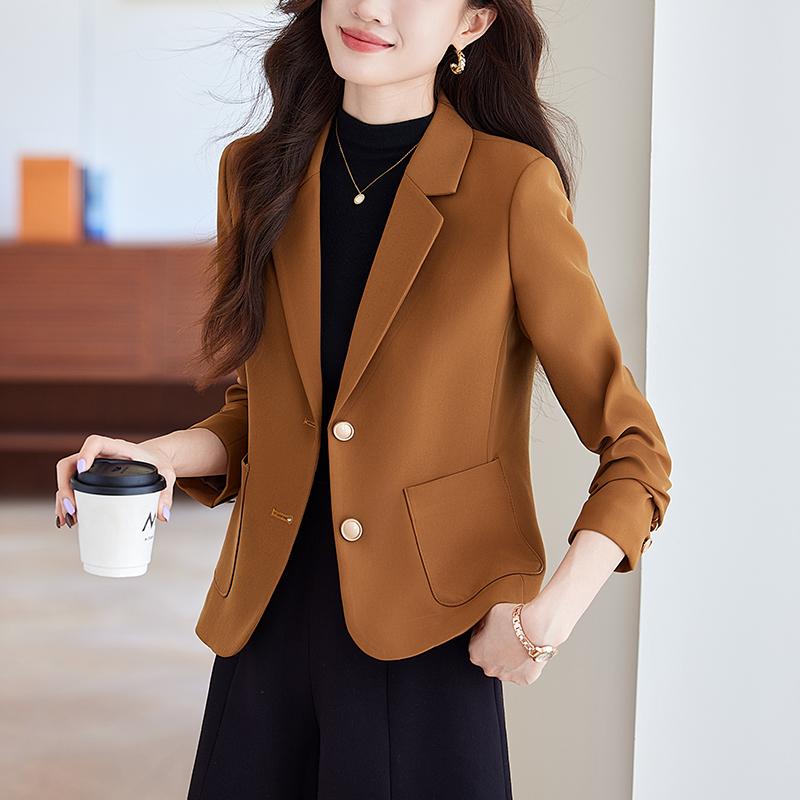 秋服 レディース ファッション オシャレ カワイイ シンプル 大人カワイイ 大きいサイズ ハイエンド スーツ スタイル ジャケット スリム..