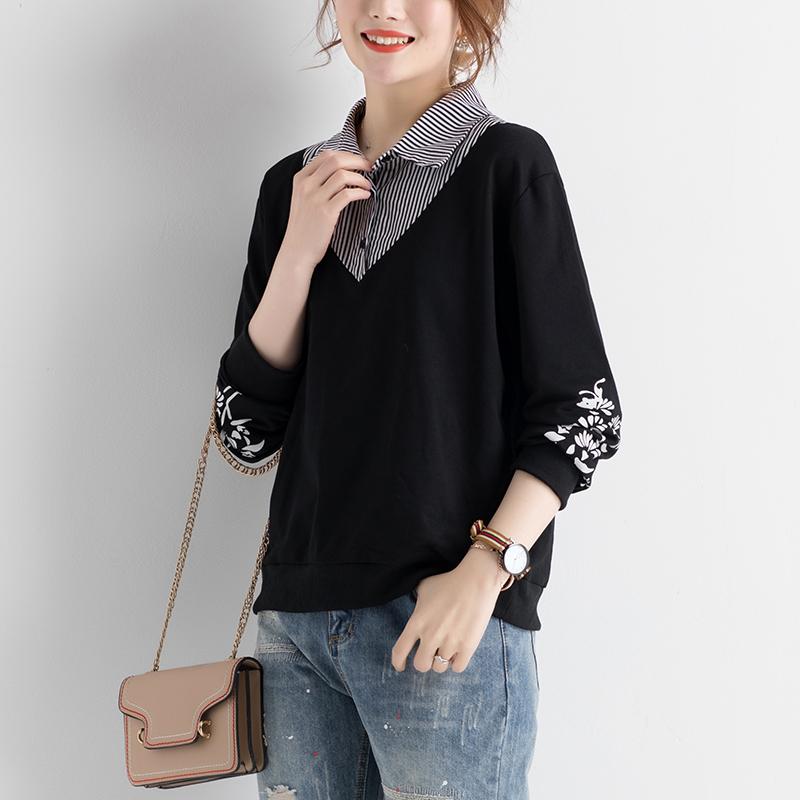 秋服 レディース ファッション オシャレ カワイイ シンプル 大人カワイイ 大きいサイズ 秋服 ストライプ トレーナースタイル カジュアル 秋 トップス