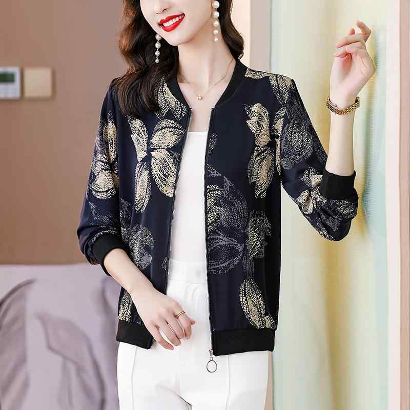 秋服 レディース ファッション オシャレ カワイイ シンプル 大人カワイイ 大きいサイズ レトロ ワイド ウエスタンスタイル プリント 秋 コート 長袖 トップス